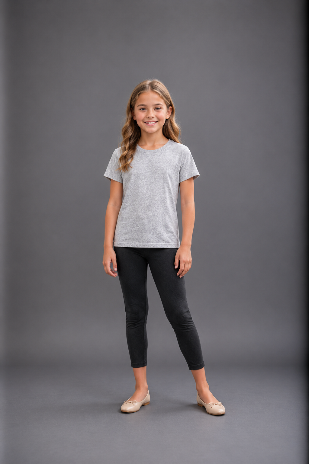 T-shirt fille uni – Manches courtes –  Lot de 12 Pièces (Tailles 4 à 14 ans) - 91003M