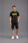 T-shirt enfant manches courtes avec imprimé graphique effet usé – Lot de 6 Pièces (Tailles 4 à 14 ans) - 29158M