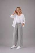 Pantalon enfant coupe droite à taille élastique – Style confortable et moderne – Lot de 6 Pièces (Tailles 4 à 14 ans)- Réf : 52011