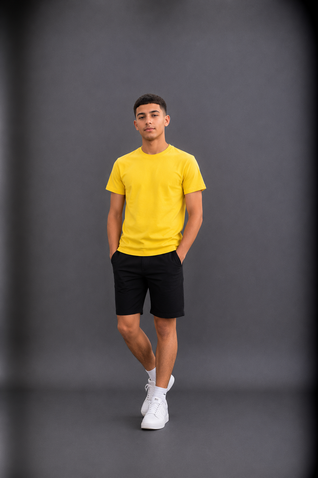 T-shirt garçon uni style basique essentiel –– Lot de 12 Pièces (Tailles 4 à 14 ans) - 55362M