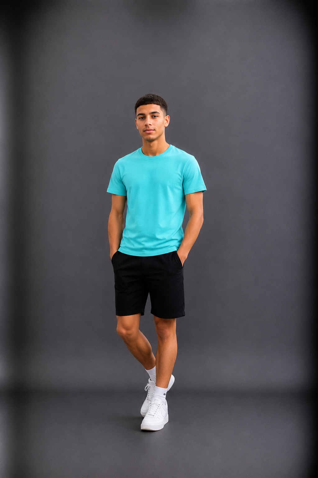 T-shirt garçon uni style basique essentiel –– Lot de 12 Pièces (Tailles 4 à 14 ans) - 55362M