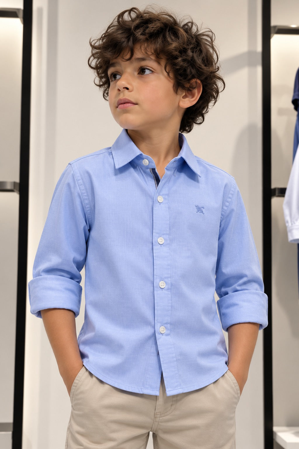Chemise Enfant Élégance Classique Brodée Ref. 90122 (2-6ans)
