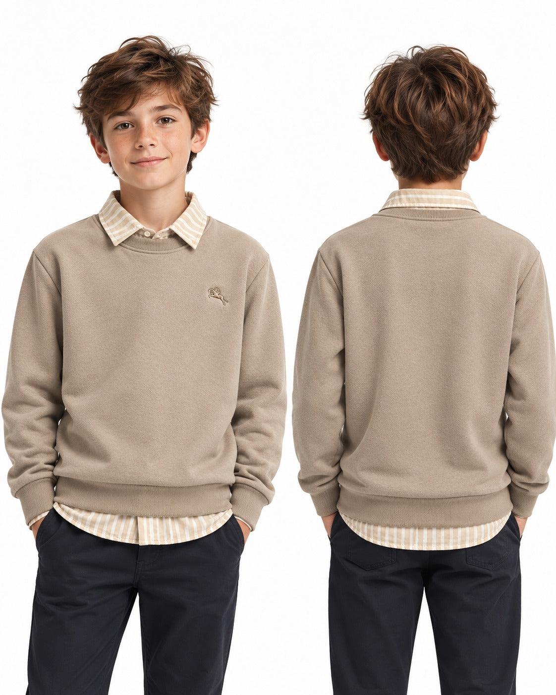 Sweat Enfant Effet Chemise Ref. 90125 (4-14ans)