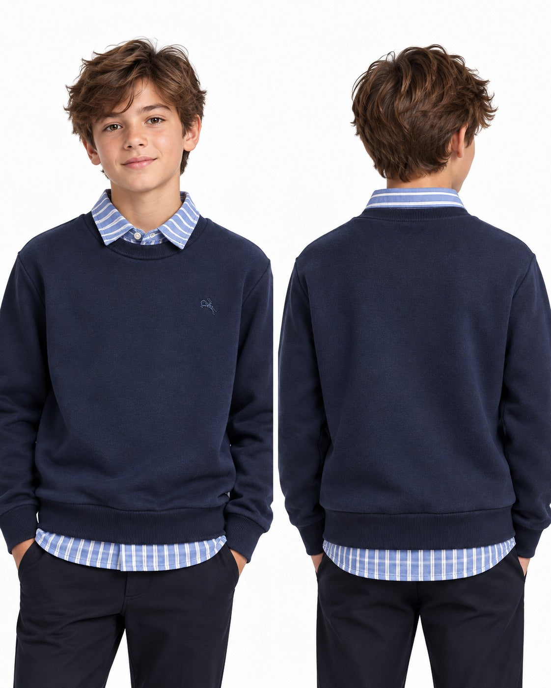 Sweat Enfant Effet Chemise Ref. 90125 (4-14ans)