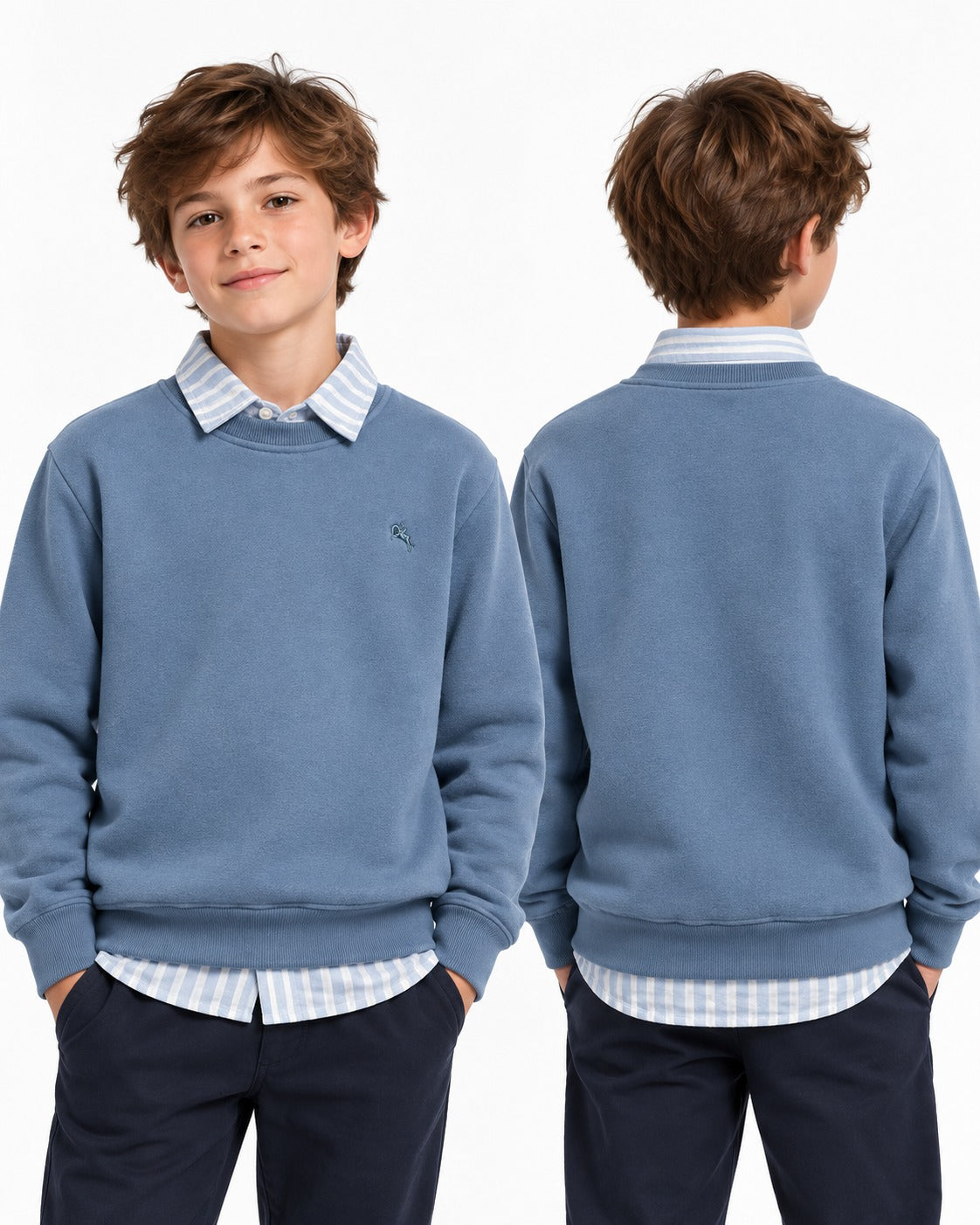 Sweat Enfant Effet Chemise Ref. 90125 (4-14ans)