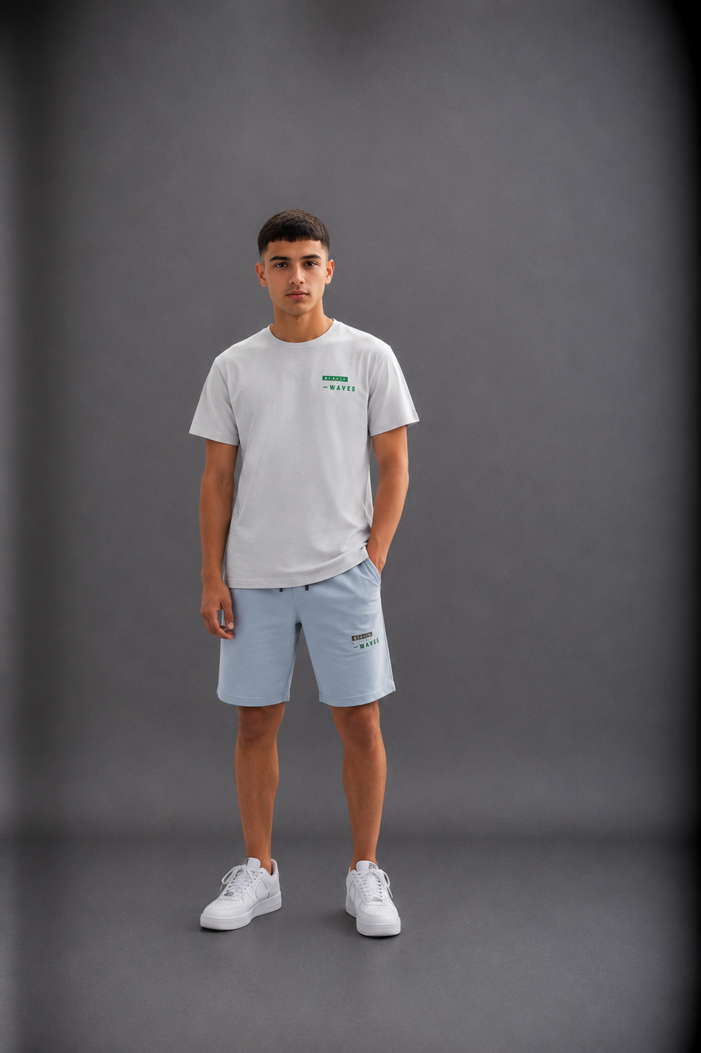 T-shirt garçon imprimé Waves avec motif dos plage – Lot de 12 Pièces (Tailles 4 à 14 ans) - 51003M