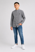 Chemise enfant manches longues coupe classique – Pack 6 pièces tailles 4 à 14 ans - Réf : 90070