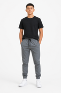 Pantalon garçon avec taille élastique et cordon – Lot de 12 Pièces (Tailles 4 à 14 ans) - 70006M