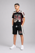 Ensemble garçon t-shirt imprimé Brave 24 et short assorti – Lot de 12 Pièces (Tailles 6 à 14 ans) - 60020M
