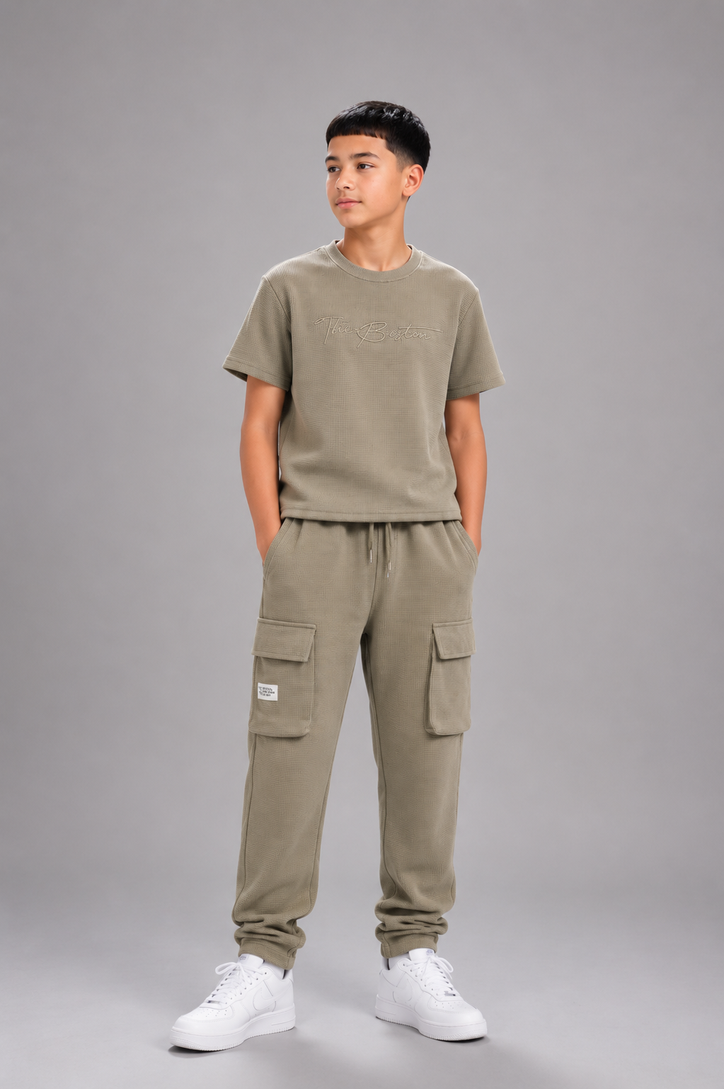 Ensemble jogging enfant capuche imprimé sport- Lot de 12 Pièces (Tailles 4 à 14 ans) - 60025M