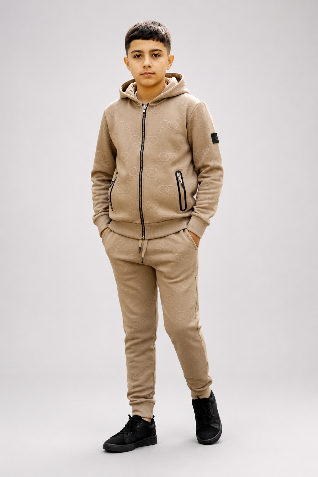 Ensemble jogging enfant zippé confor- Lot de 12 Pièces (Tailles 4 à 14 ans) - 50008M