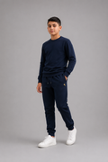 Pantalon jogging enfant à taille élastique avec cordon – Lot de 6 Pièces (Tailles 4 à 14 ans) - Réf : 90038M