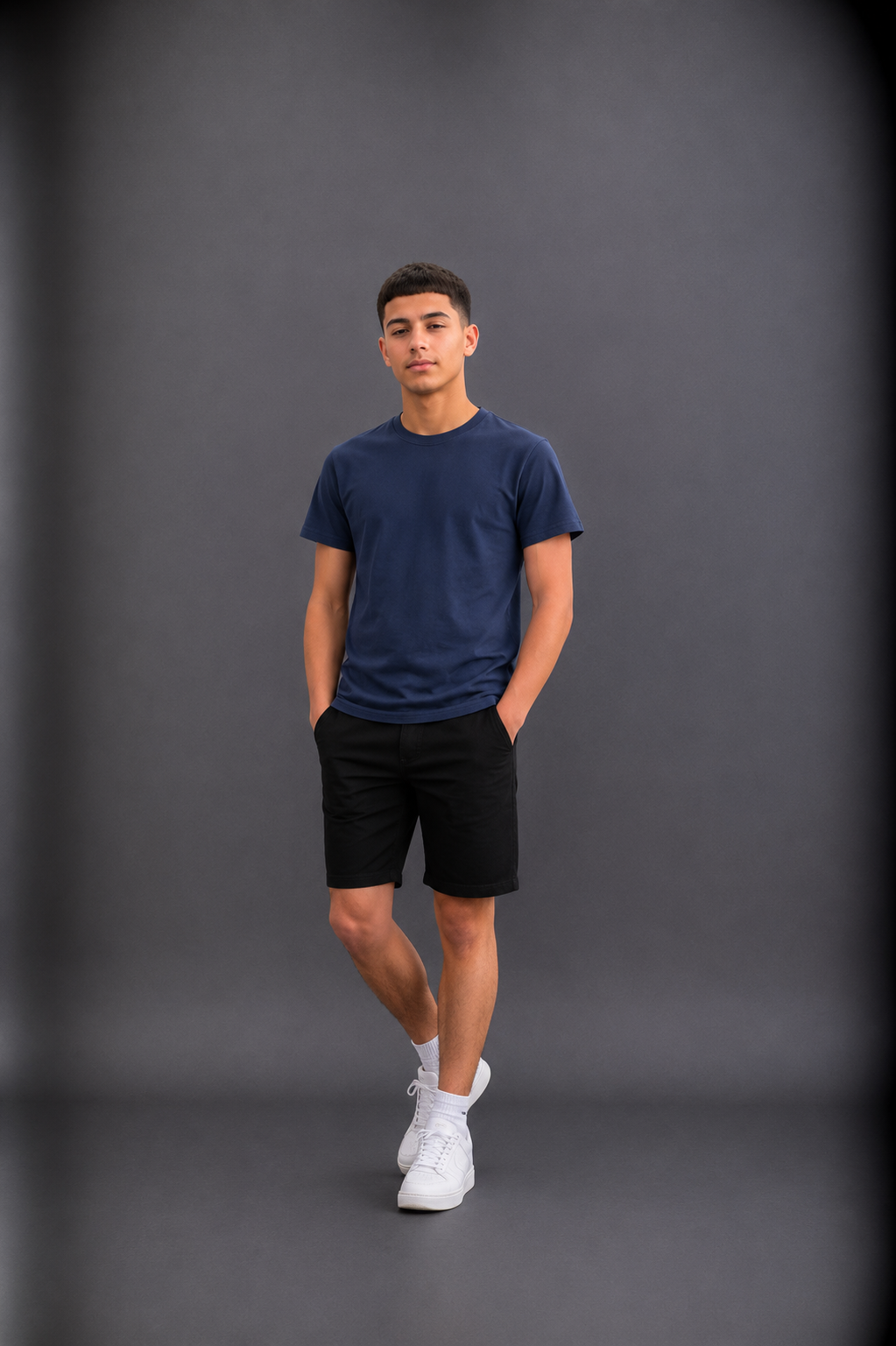 T-shirt garçon uni style basique essentiel –– Lot de 12 Pièces (Tailles 4 à 14 ans) - 55362M