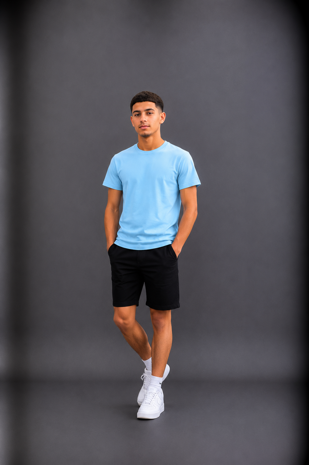 T-shirt garçon uni style basique essentiel –– Lot de 12 Pièces (Tailles 4 à 14 ans) - 55362M