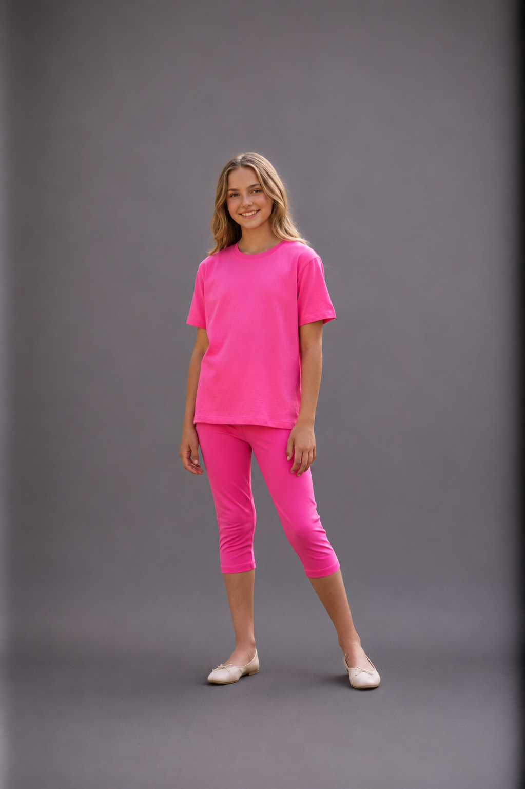 T-shirt fille uni – Manches courtes –  Lot de 12 Pièces (Tailles 4 à 14 ans) - 91003M
