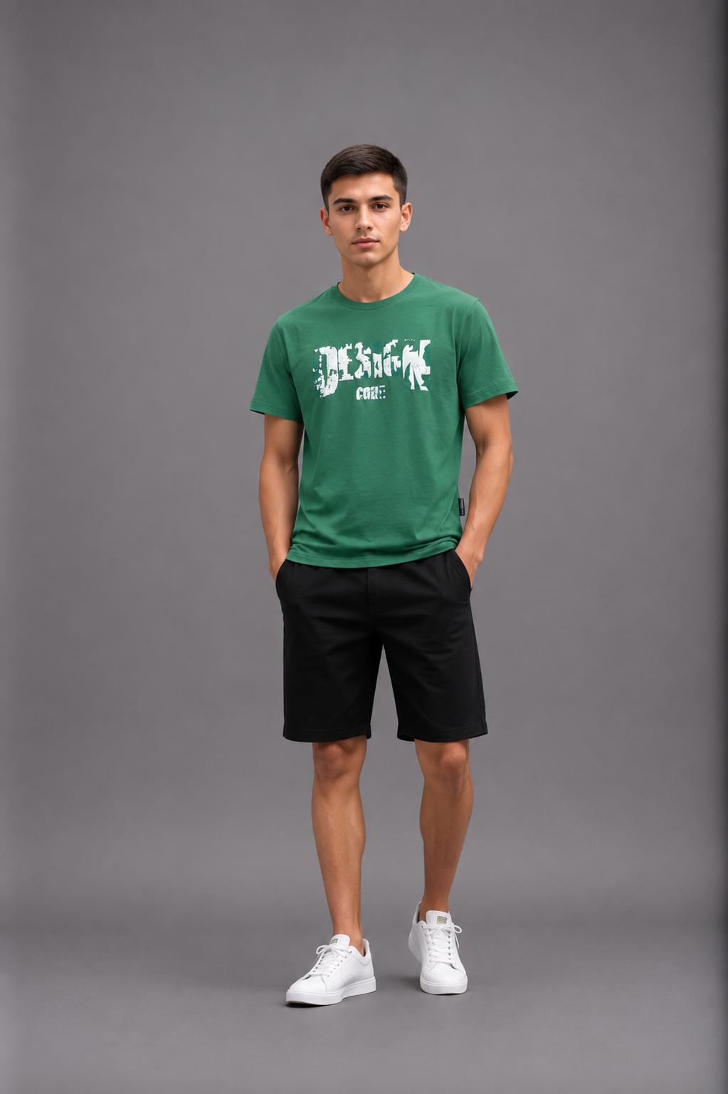 T-shirt enfant manches courtes avec imprimé graphique effet usé – Lot de 6 Pièces (Tailles 4 à 14 ans) - 29158M
