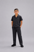 Ensemble garçon chemise manches courtes et pantalon texturé –  Lot de 12 oièces (Tailles 4 à 14 ans) - 60026M