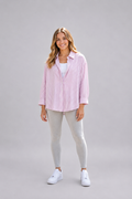 Ensemble fille chemise rayée et débardeur –  Lot de 6 Pièces (Tailles 4 à 14 ans) - 91033M