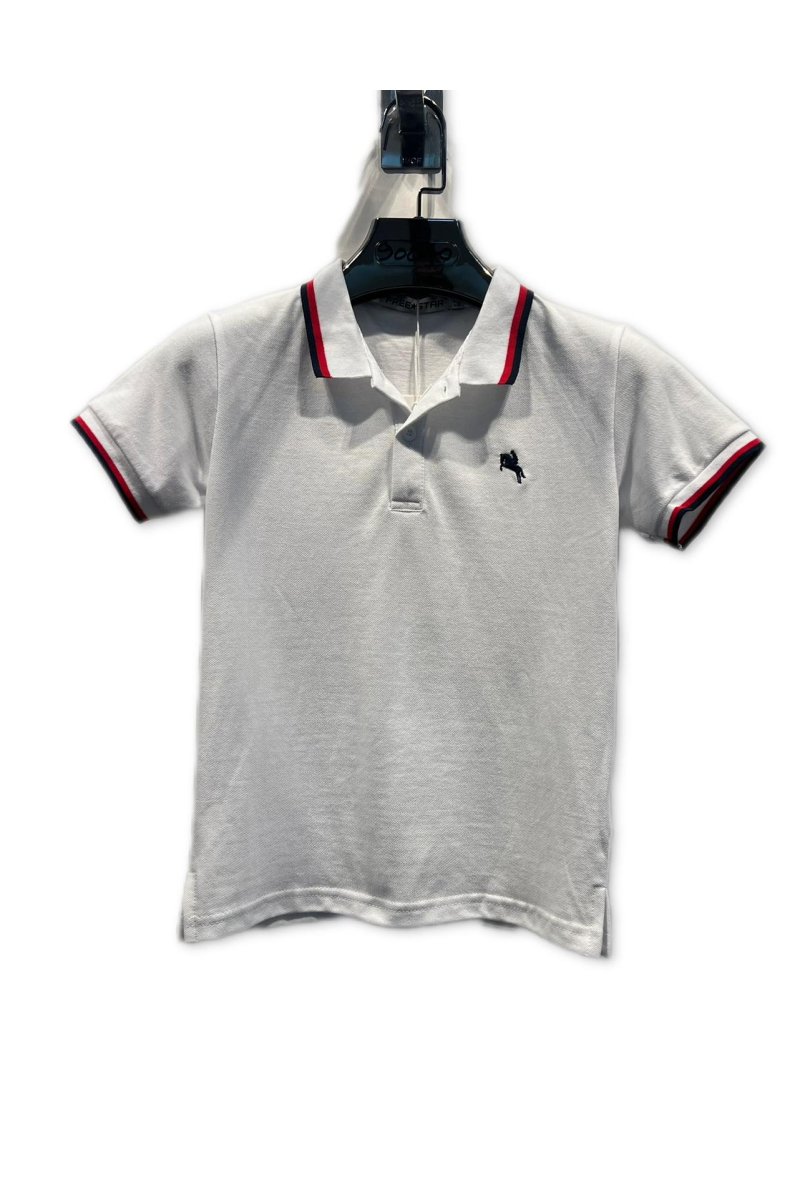 Polo Coton logo manches courtes