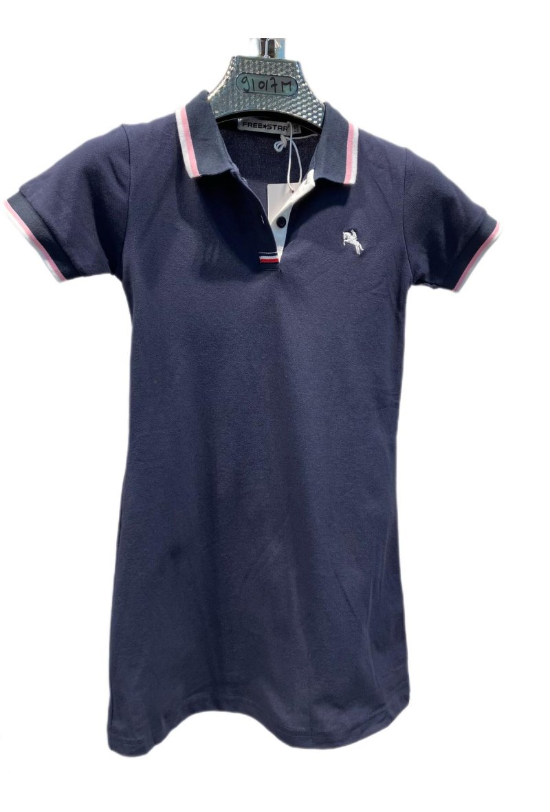 ROBE Polo logo fille